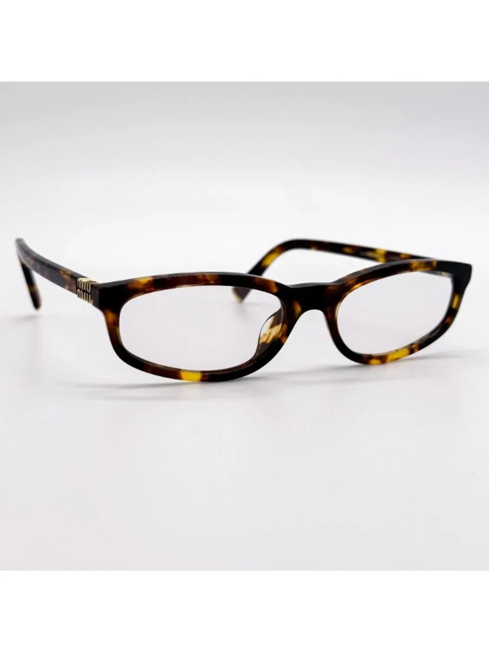 New Miu Miu MUA06S 14L08N Havana Women Eyeglasses SMU A06 Authentic